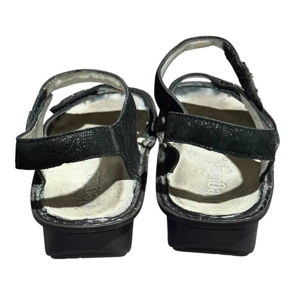 Alegria By PG Lite VIE-676 Black Leather Comfort Sandals Women's US 8 Strap - Picture 5 of 8
